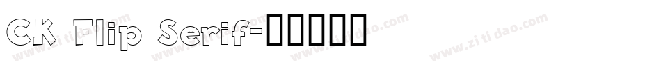 CK Flip Serif字体转换